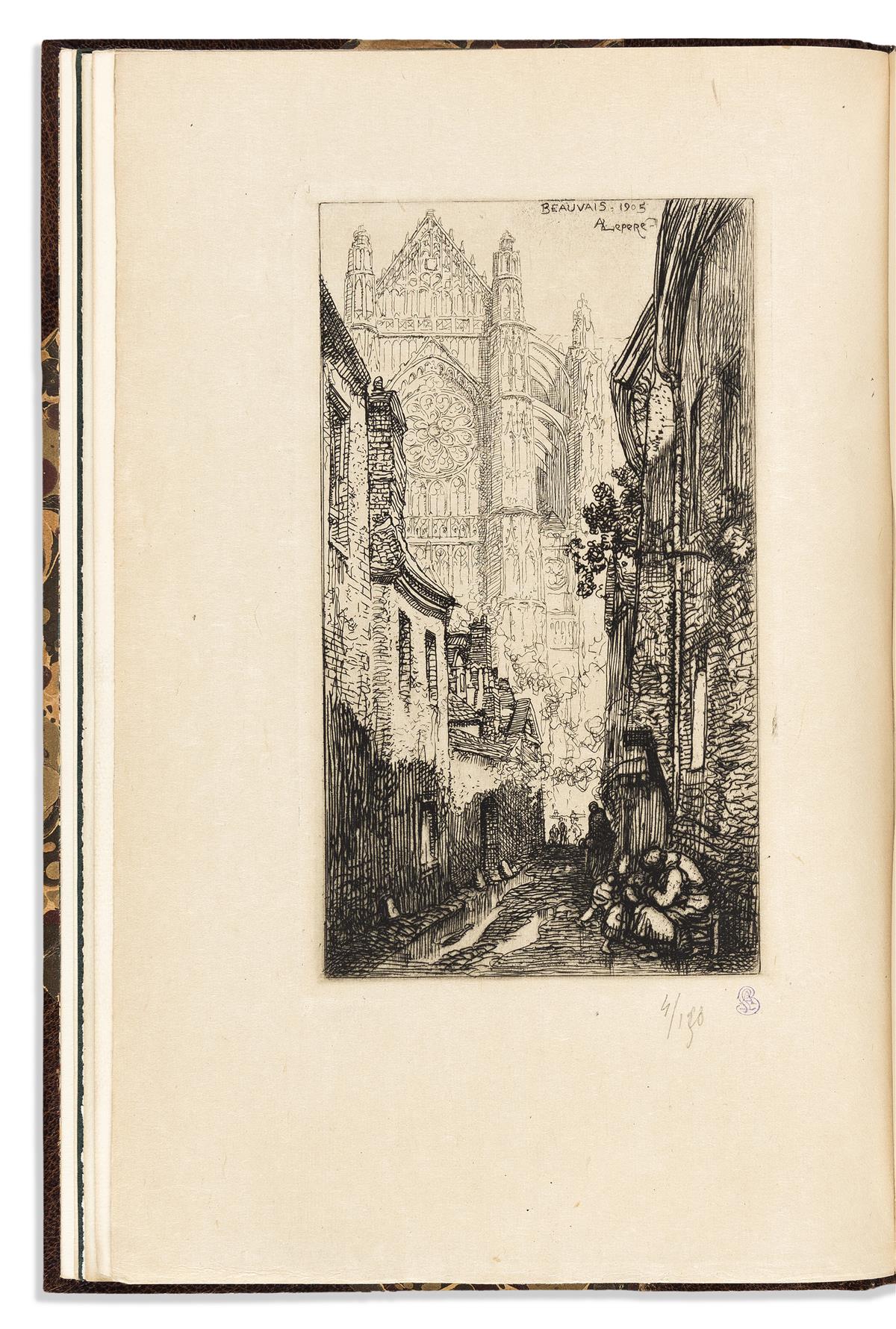 LEPERE, AUGUSTE. Lotz-Brissoneau, A. LOeuvre Grave de Auguste Lepere *Auguste Lepere: Peintre et Graveur Décorateur de Livres.